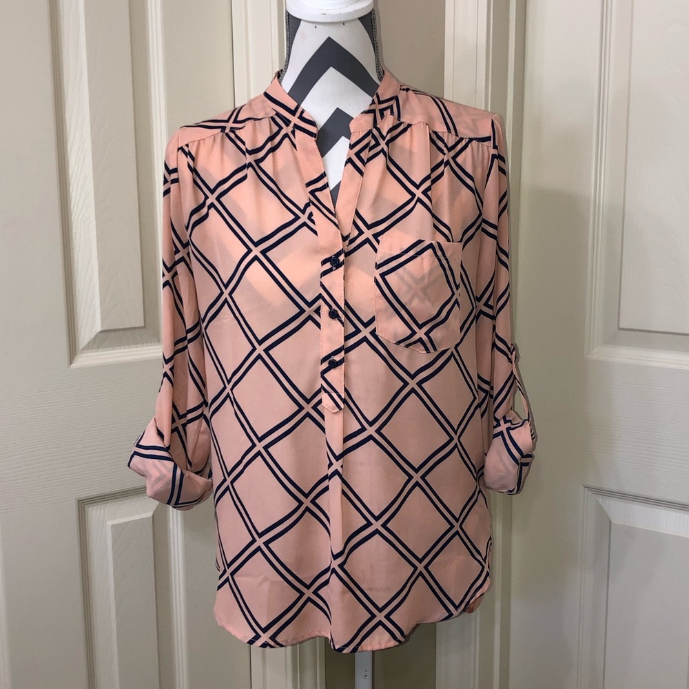 Stitch Fix Fun 2 Fun Peach Blouse